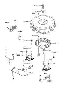 Fh541v-Bs31 Electric Equipment Diagram and Parts List for H1748 55AI4HPS750-WAM Cub Cadet Lawn Mower